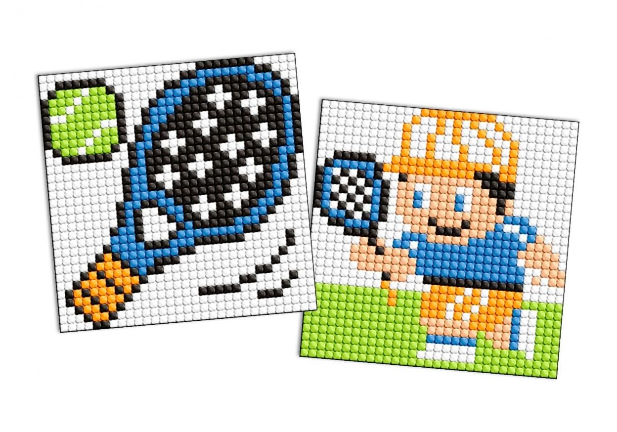 Diamentowa mozaika naklejka Kids - Sport Tenis - zabawka