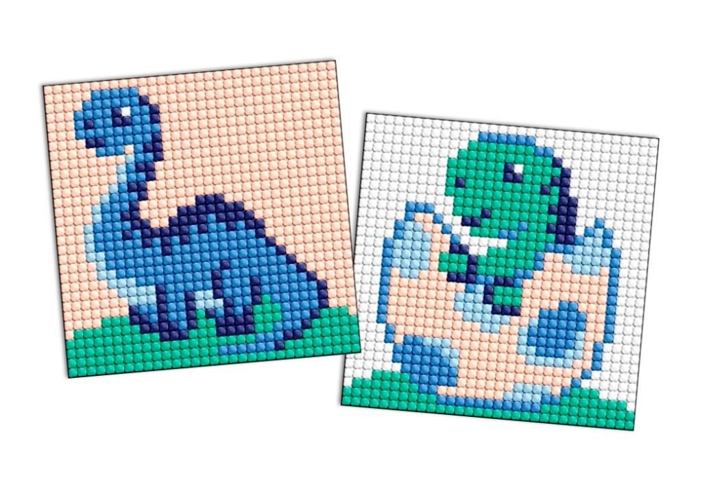 Diamentowa mozaika naklejka Kids - Dinozaur 2 - zabawka