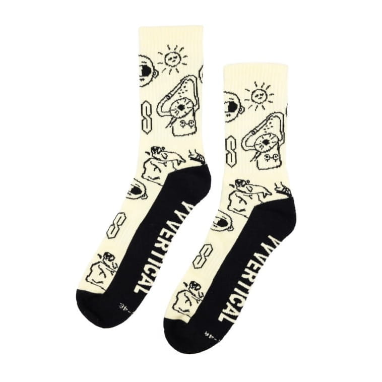 Skarpety z motywem wspinacza YY Vertical Rock Socks Climber Doodle