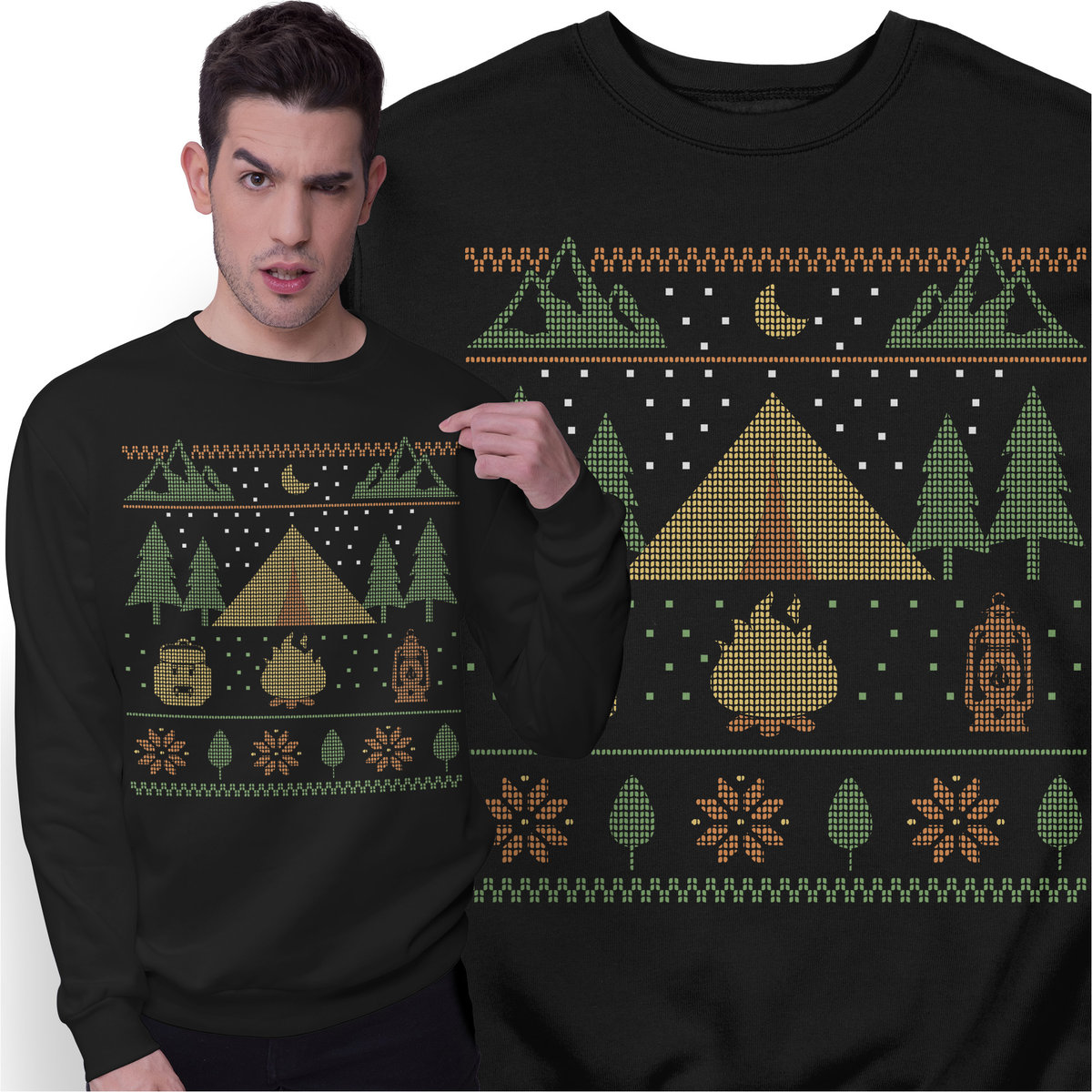 Świąteczna Bluza Prezent na Święta Camping Kemping Świąteczny Sweter