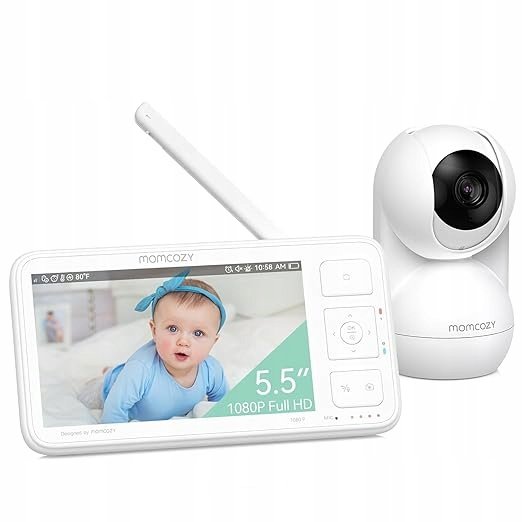 Momcozy Elektroniczna niania wideo 5,5 cala 1080p Full HD bez Wi-Fi