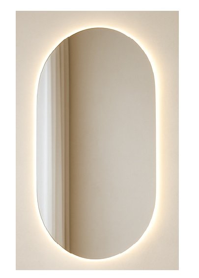 Lustro Owalne LED Bez Ramy POLEROWANE PODŚWIETLANE IP 67 Glass Buster Lustro Owalne LED Bez Ramy POLEROWANE PODŚWIETLANE IP 67 Glass Buster