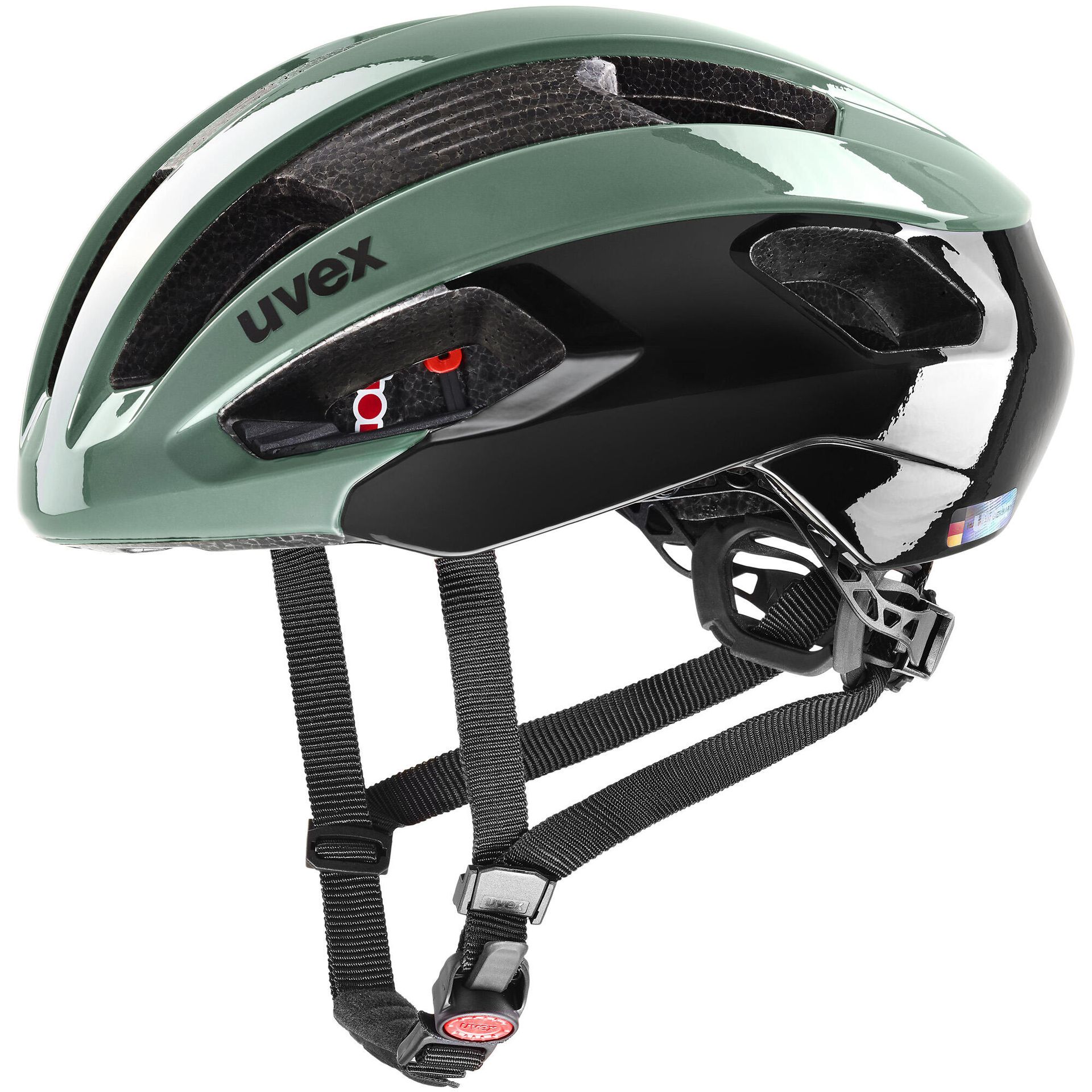 Kask szosowy Uvex Rise - moss green/black