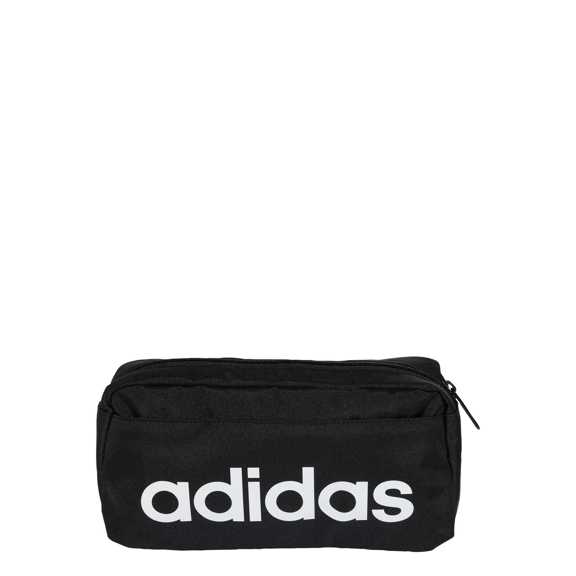 adidas Uniseks LINEAR BUMBAG, Black/White, One Size