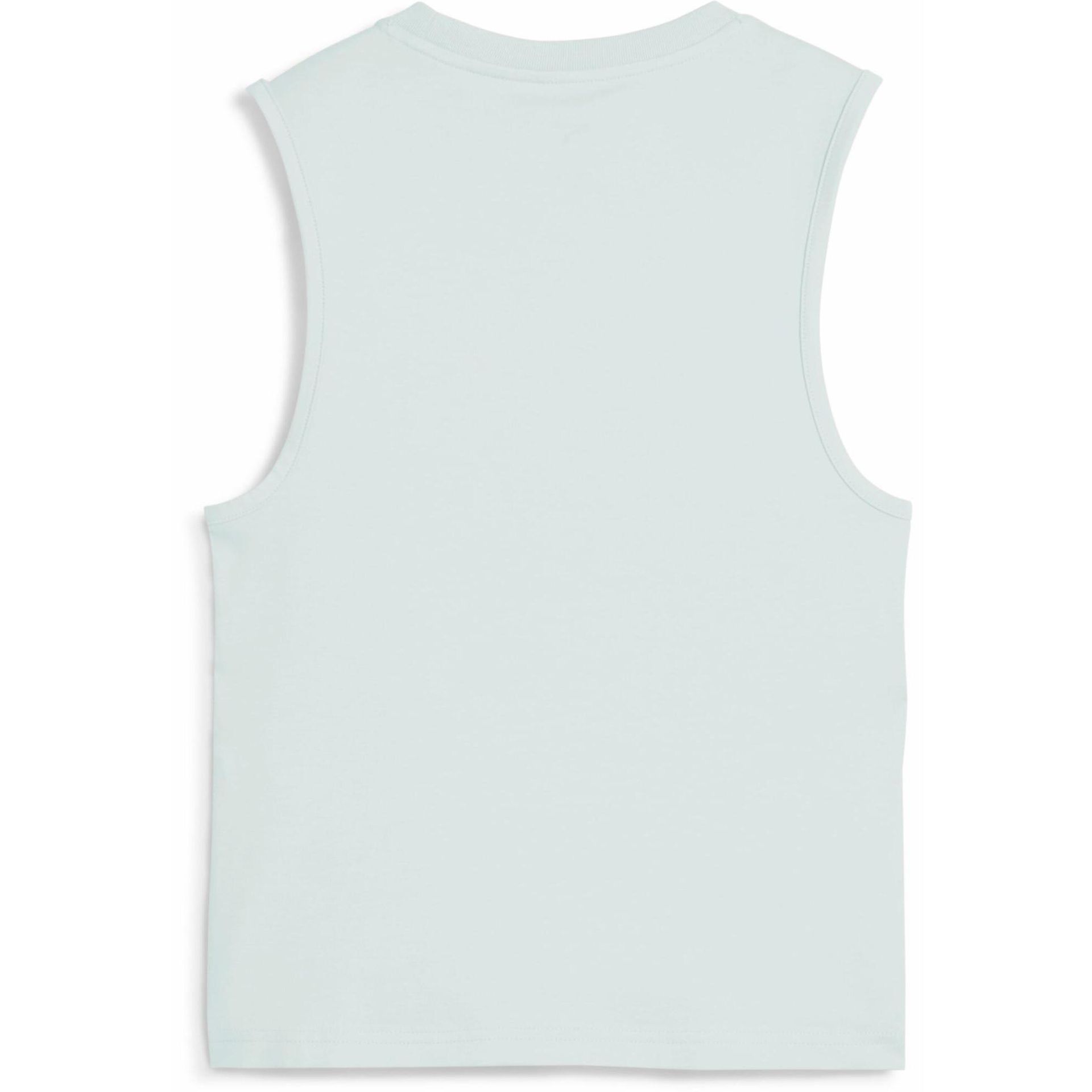Damska wąska koszulka bez rękawów z logo No. 1 ESS PUMA Peaceful Blue