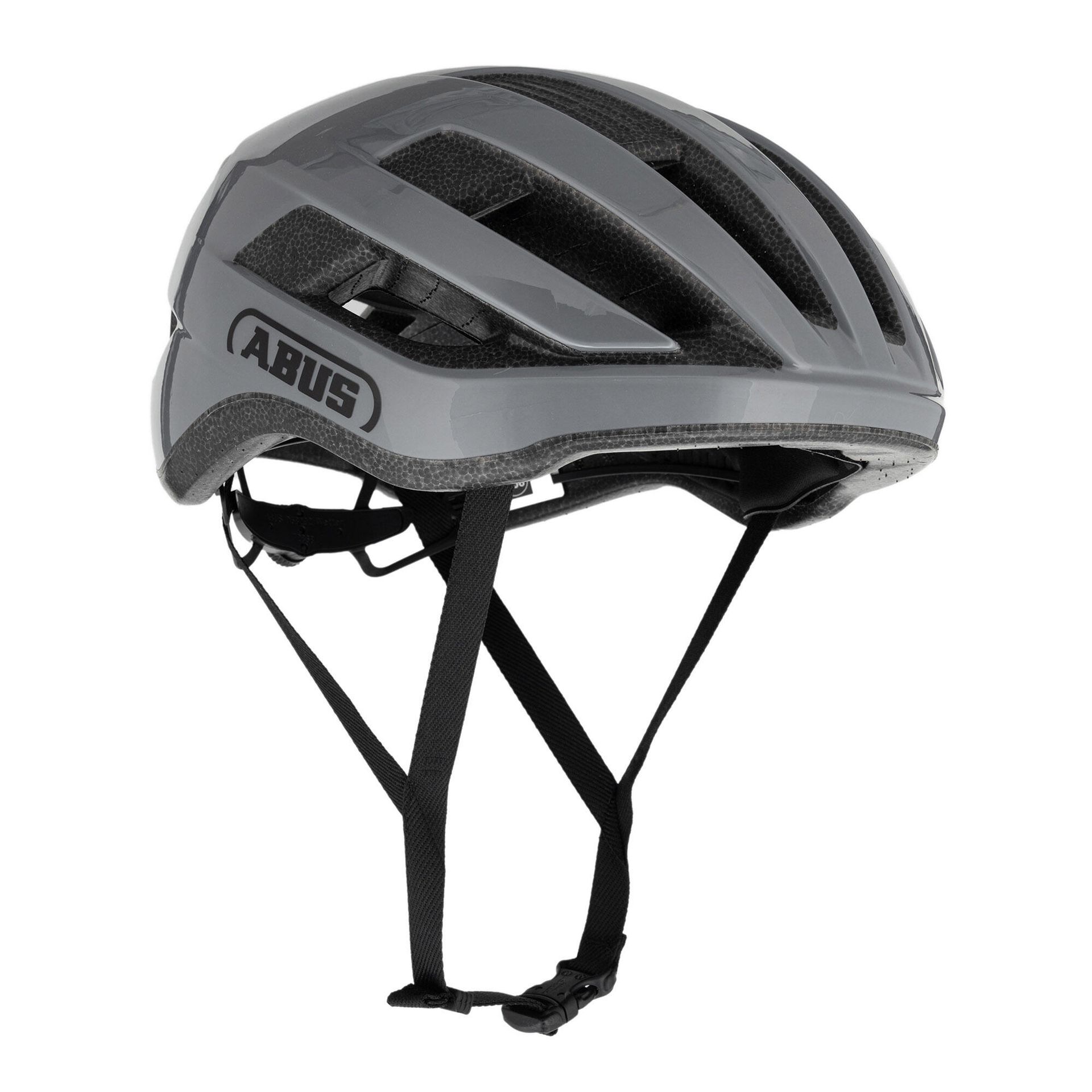 Kask rowerowy szosowy ABUS WingBack - prosty kask szosowy do sportowej jazdy codziennej i rekreacyjnej - dla dorosłych i nastolatków - szary, rozmiar M