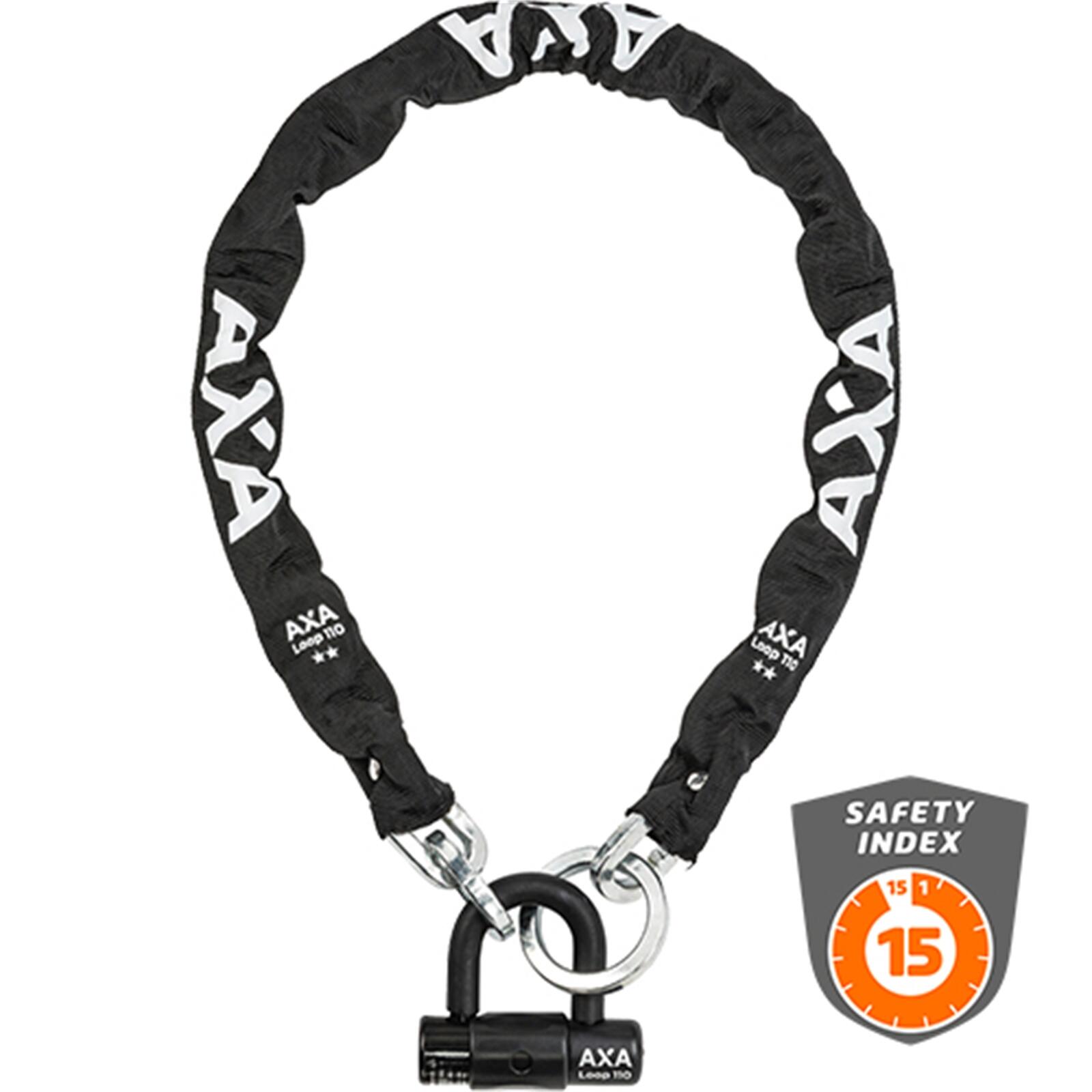 Allegion Netherland Bv Unisex – Zapięcie Łańcuchowe Axa Loop 110 Dla Dorosłych, Wielokolorowe, 440 Mm