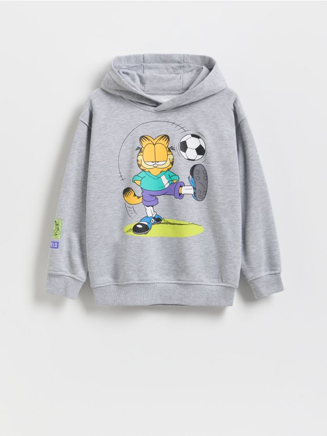 Reserved - Bluza GARFIELD - jasnoszary