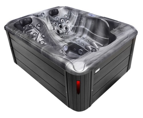 HYDROSAN - Wanna SPA Jacuzzi ogrodowe z hydromasażem 3-osobowa 210x160 cm ODYSSEY OBUDOWA ANTRACYT SPA102