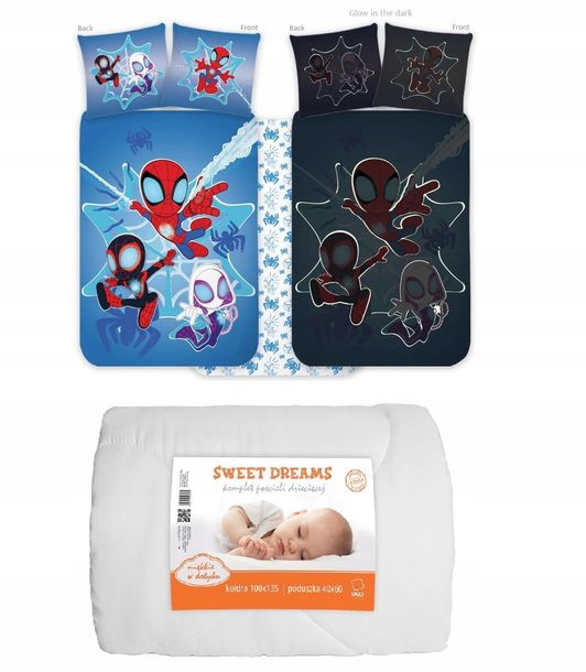 POŚCIEL dziecięca SPIDEY SPIDERMAN 100x135 cm SPIDER-MAN MARVEL niemowlęca
