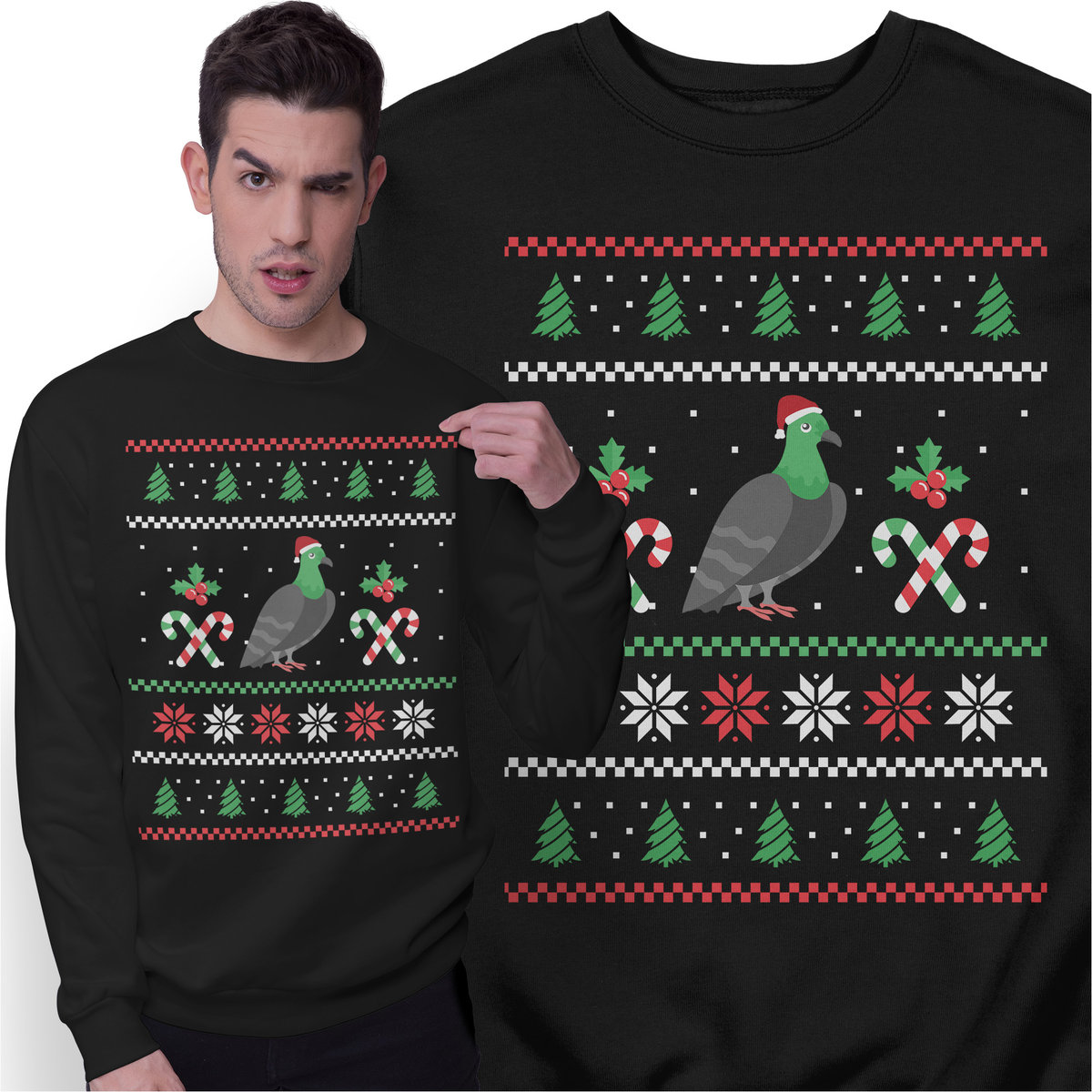 Świąteczna Bluza Prezent Święta dla Gołębiarza Gołąb Świąteczny Sweter