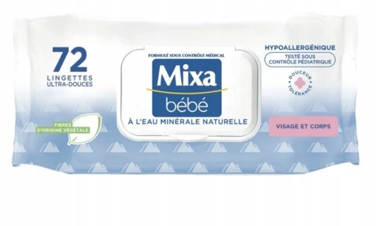 Mixa Bebe chusteczkic Hipoalergiczne nawilżane 1 x 72 szt.