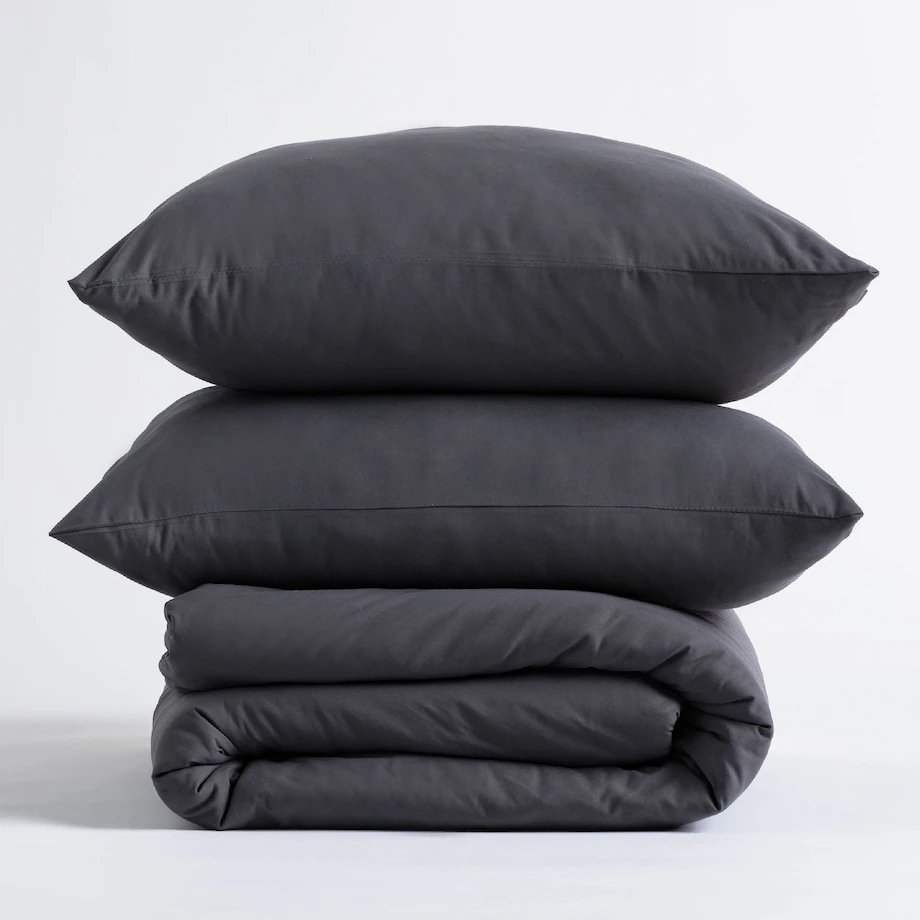 Pościel z mikrofibry 200x220 home and you home&you ciemnoszara szara modern