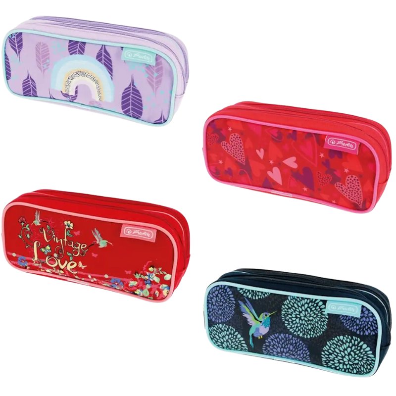 Herlitz Girls Piórnik Szkolny Kosmetyczka Podwójna MIX 1 Sztuka