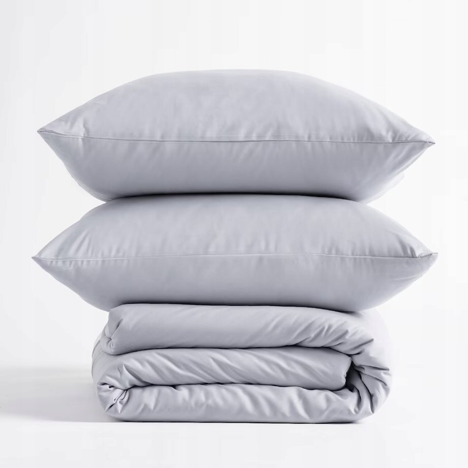 Pościel z mikrofibry 200x220 home and you home&you szara jasnoszara modern