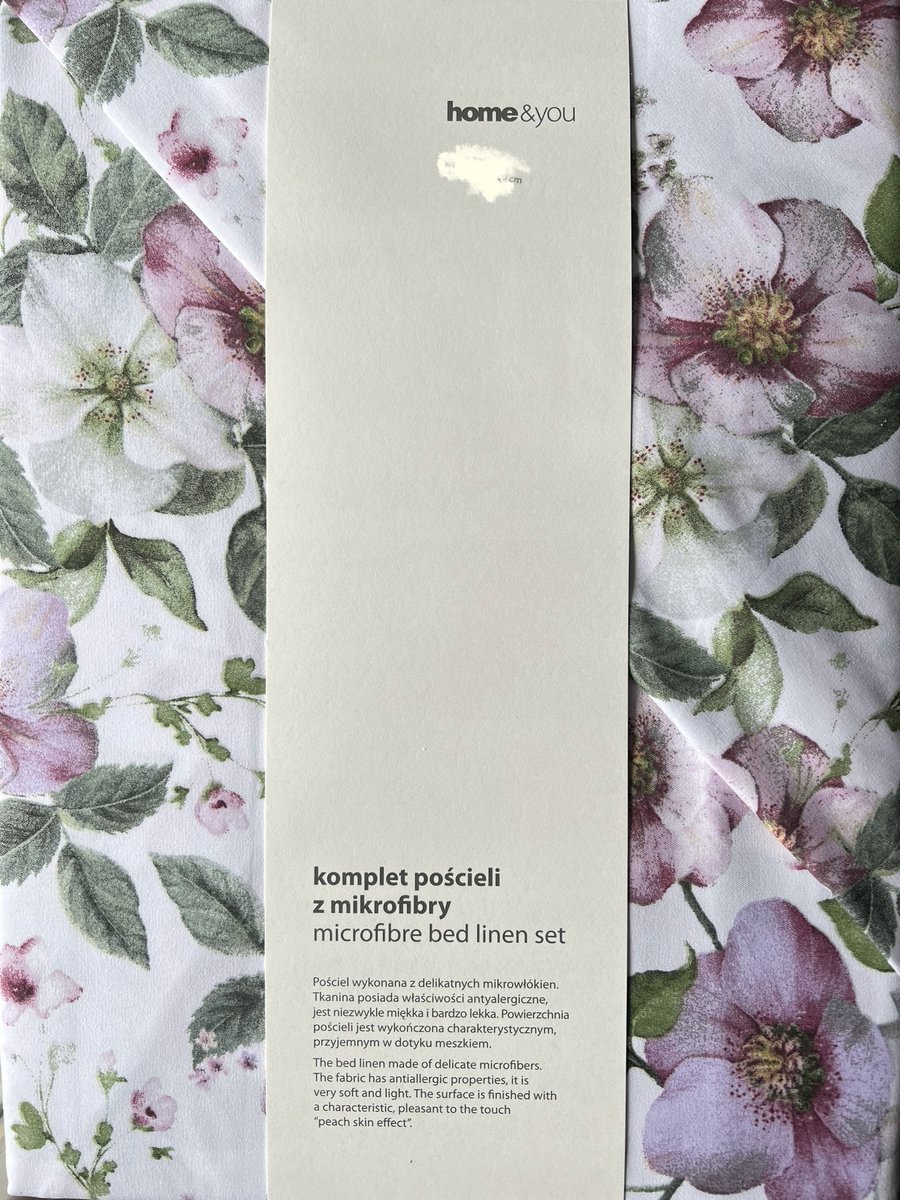 Pościel z mikrofibry 160x200 w wiosenne kwiaty Home & You home&you Adeline