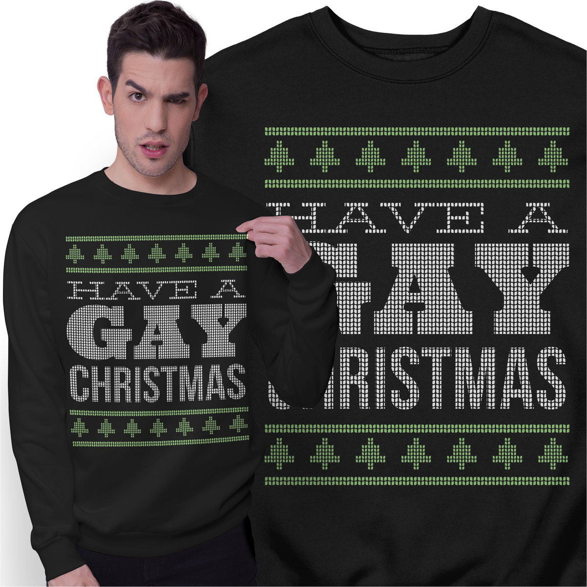 Świąteczna Bluza Prezent na Święta dla Geja LGBT Świąteczny Sweter