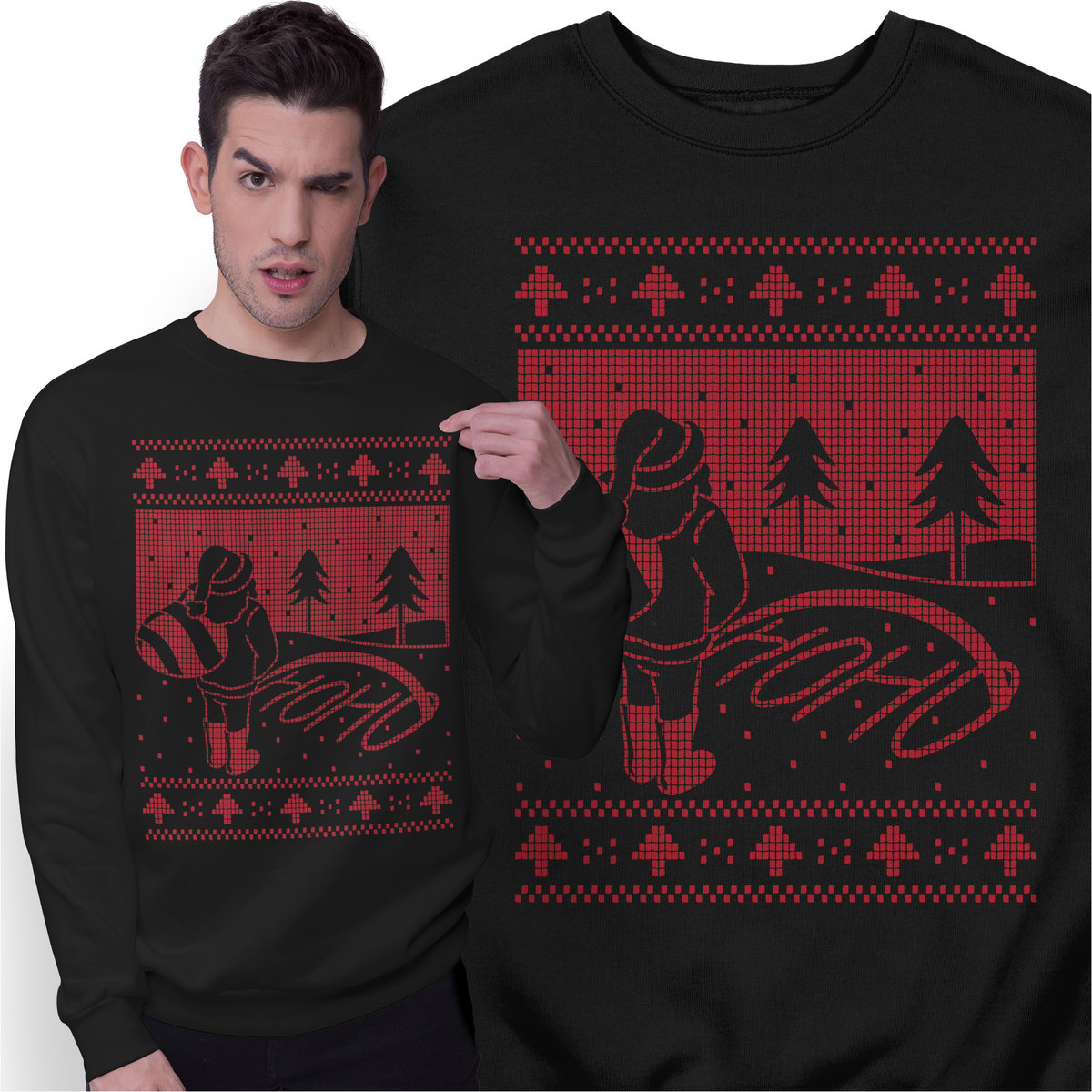 Świąteczna Bluza Prezent na Święta Święty Mikołaj Hoho Świąteczny Sweter