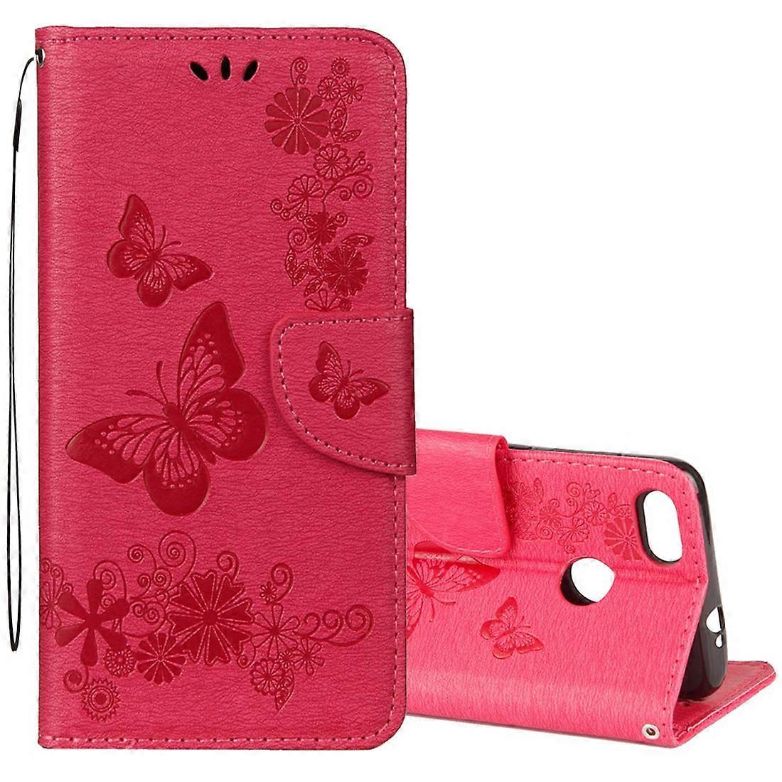 (Nowość) Dla Huawei P9 Lite Mini Vintage Wytłaczany kwiatowy wzór motyla Poziome skórzane etui z klapką z miejscem na kartę i uchwytem oraz portfel...