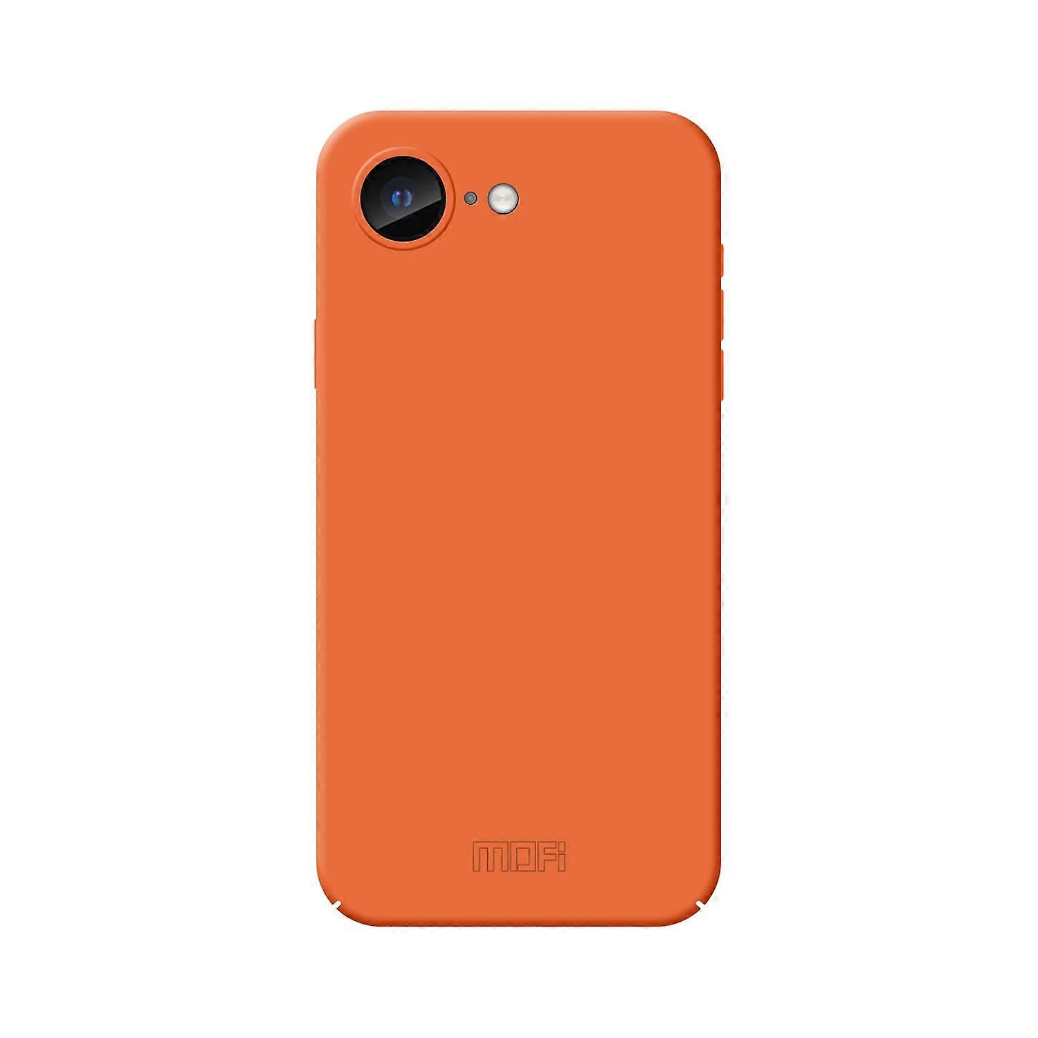 Do iPhone 16e Etui na telefon MOFI JK Qin Series Skin-Touch Matowa tylna pokrywa zapobiegająca odciskom palców - pomarańczowa Wielobarwny Orange
