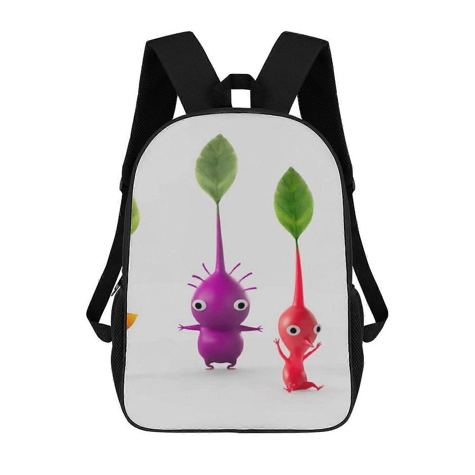 v917 PIKMIN Plecak dla mężczyzn i kobiet, stylowy plecak z pełnym nadrukiem, wodoodporna torba na książki do szkoły i na zewnątrz j917