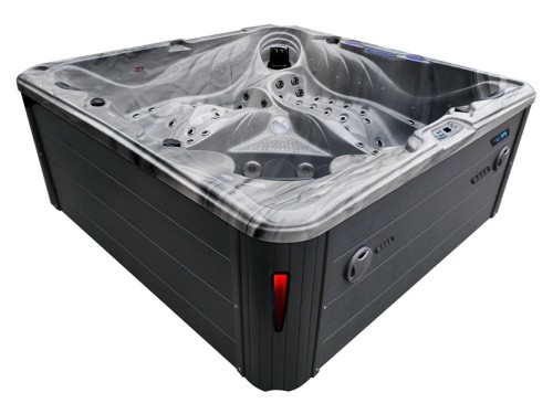 HYDROSAN - Wanna SPA Jacuzzi ogrodowe z hydromasażem 5-osobowa 230x230 cm ODYSSEY OBUDOWA ANTRACYT SPA702