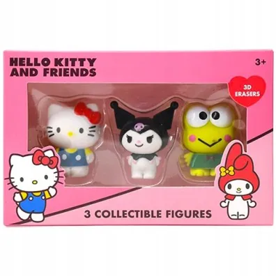 PROMO Figurka Hello Kitty And Friends 3-pack gumki do ścierania p24