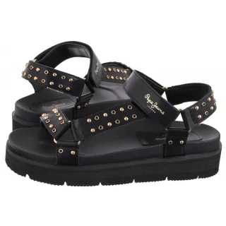Sandały Pola Metal Black PLS90678 999 (PE46-a) Pepe Jeans