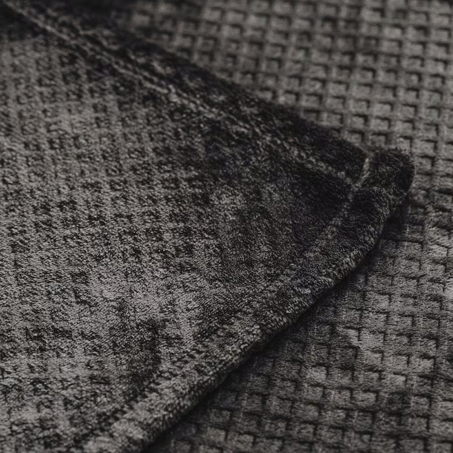 Mięciutki polarowy koc Home & You home&you 190x210 czarny męski uniseks