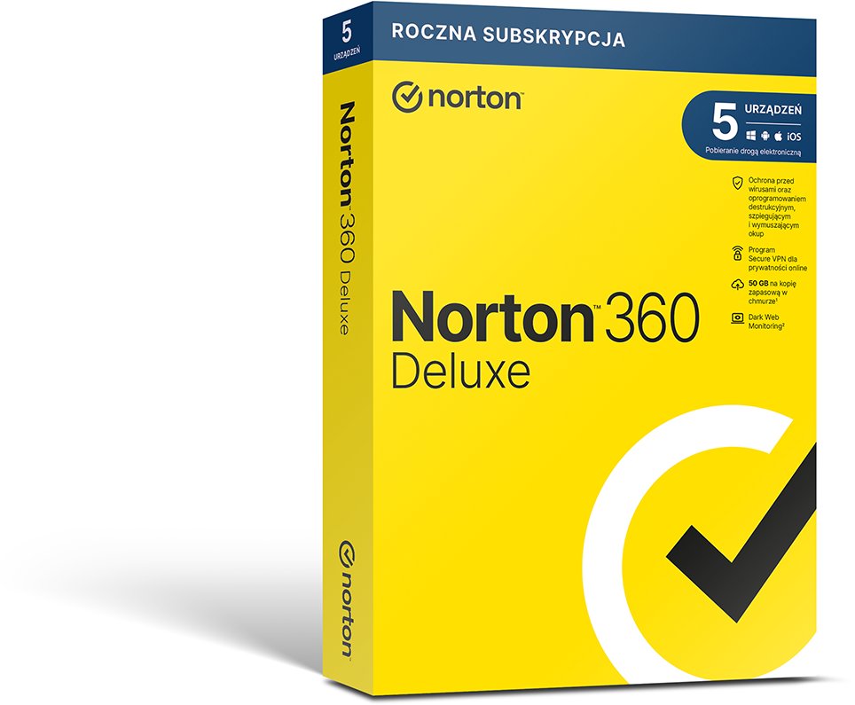 Norton 360 Deluxe Antywirus 5 urządzeń 3 lata