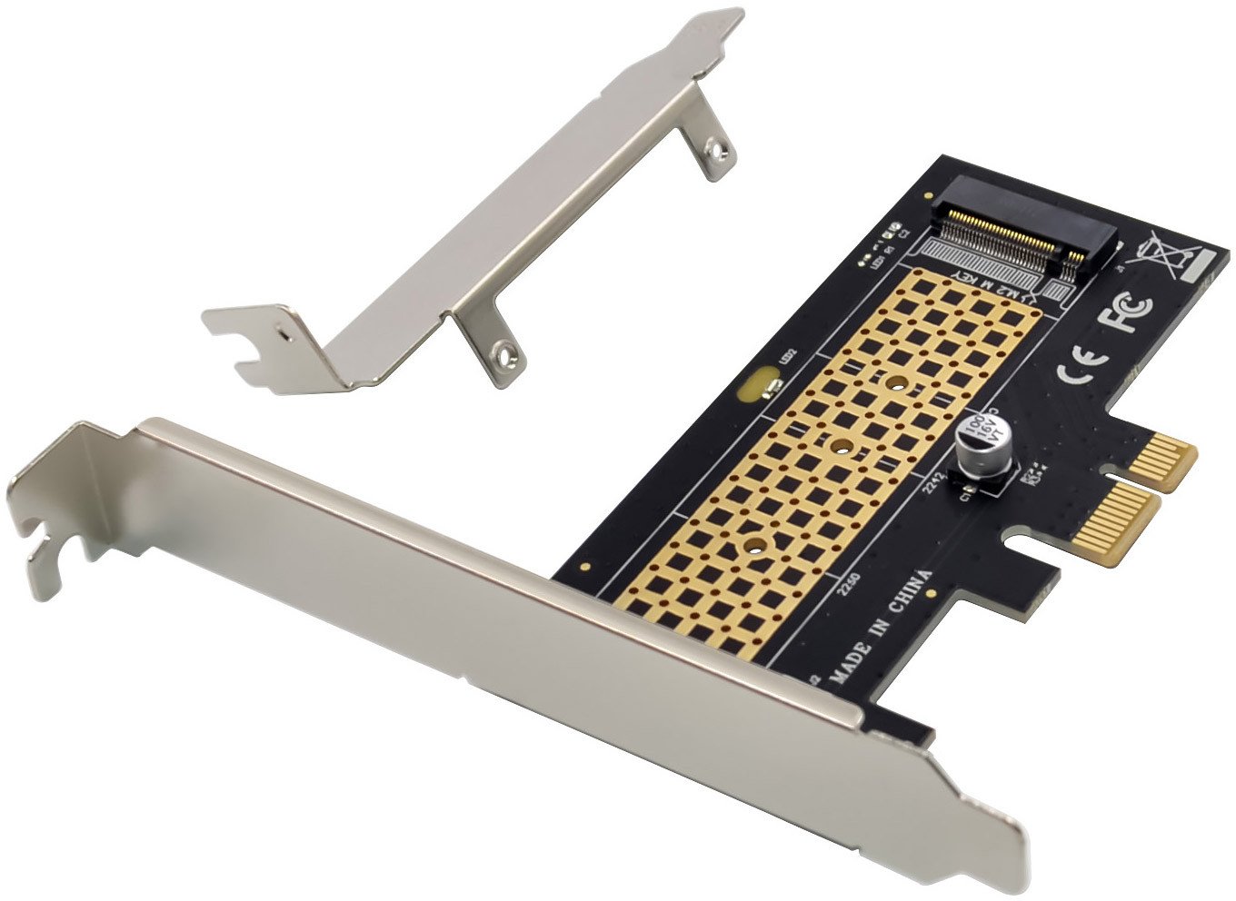 InLine® PCI Express Karte zu 1x intern NVMe M.2 Key M, PCIe x1