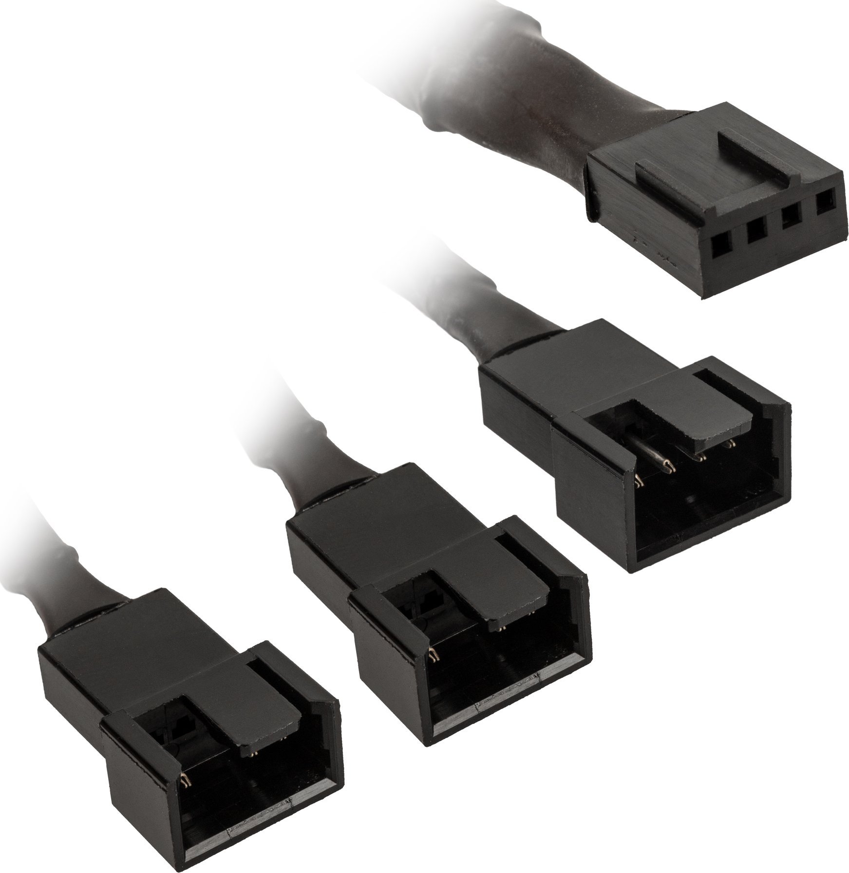 Kolink Kolink 1-3 PWM Lüfter Splitterkabel - 35 cm, geflochten, schwarz