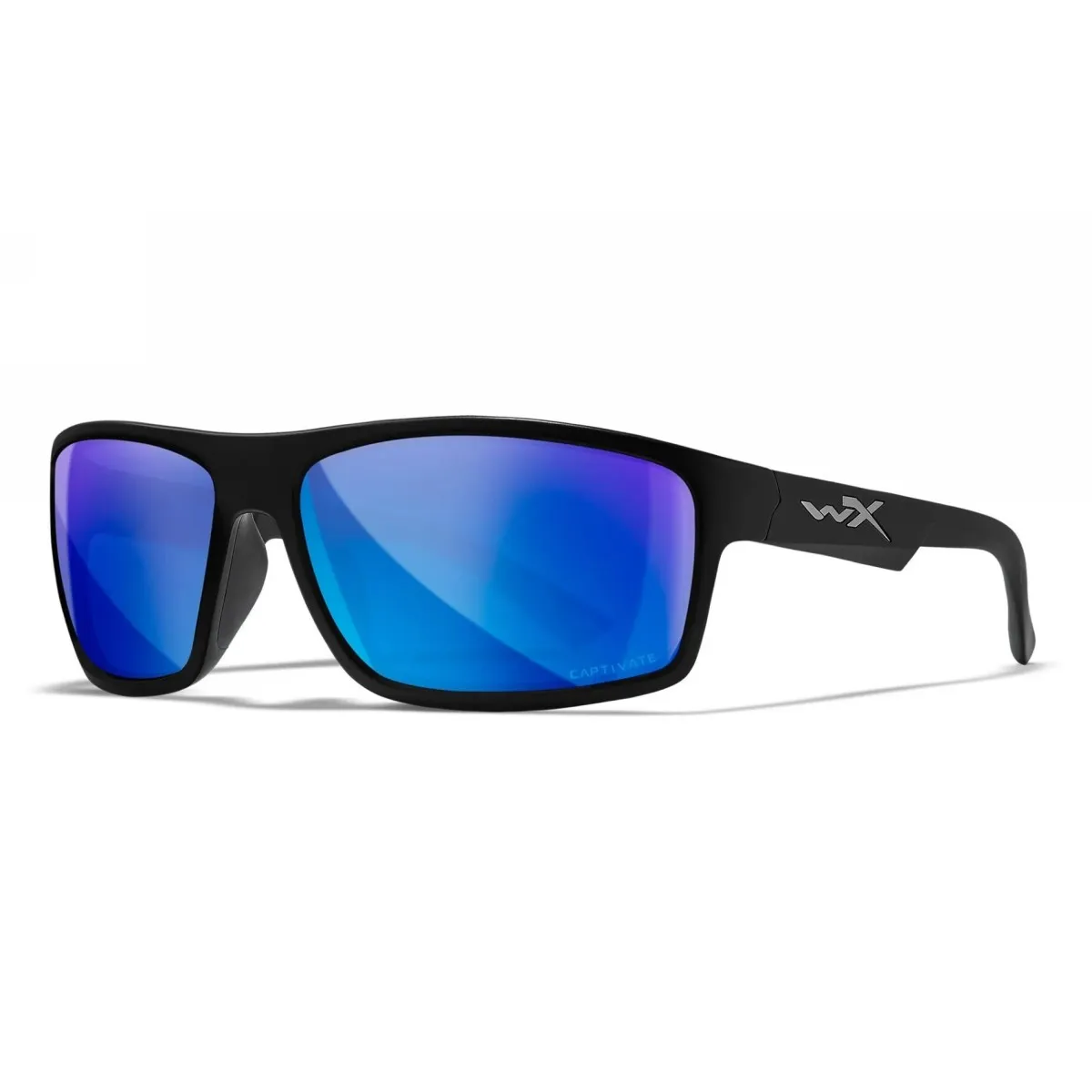 Wiley X Okulary Taktyczne Wiley X PEAK Captivate Polarized Blue Mirror / Matte Black Frame