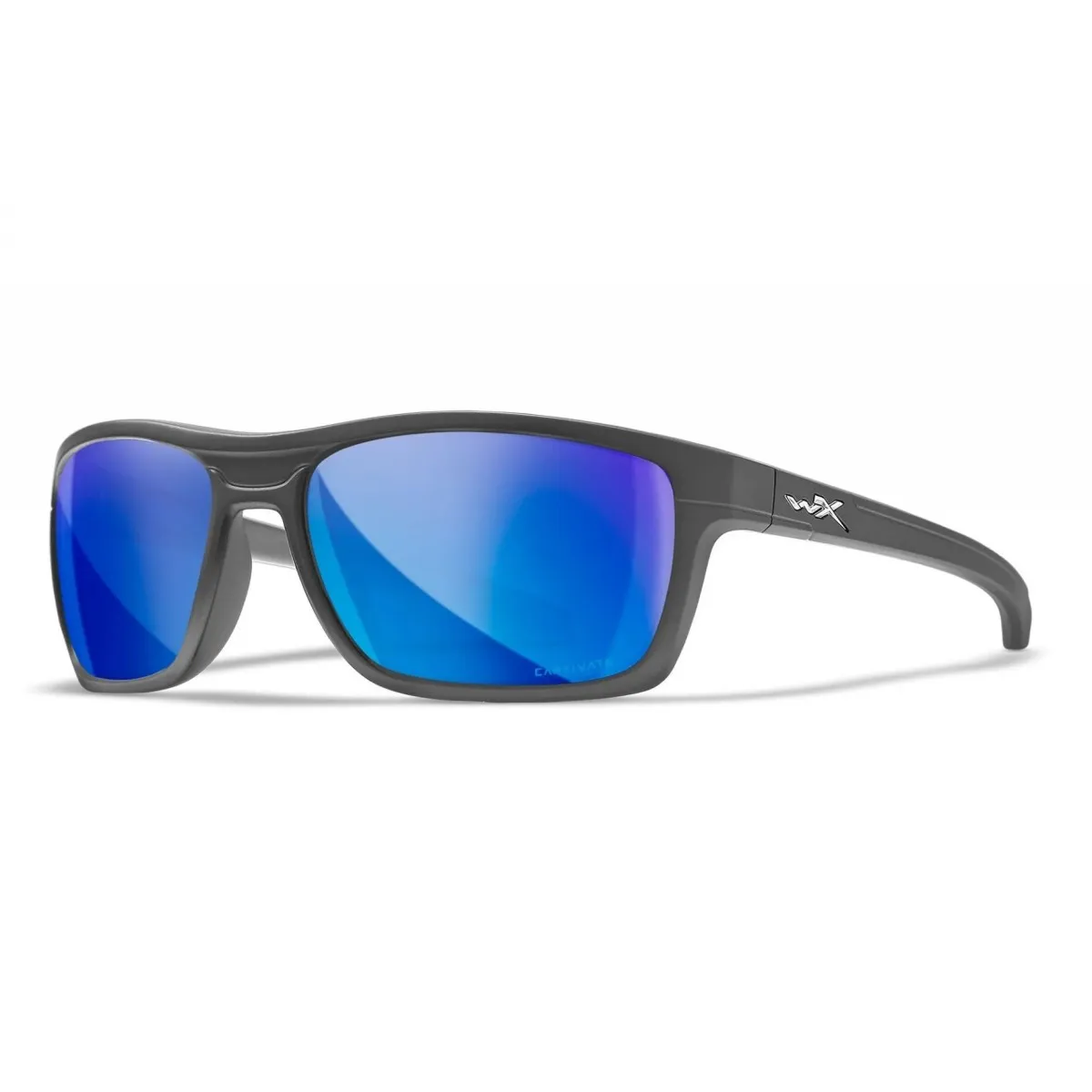 Wiley X Okulary Wiley X Kingpin Captivate Polarized Blue Mirror / Matte Graphite Frame