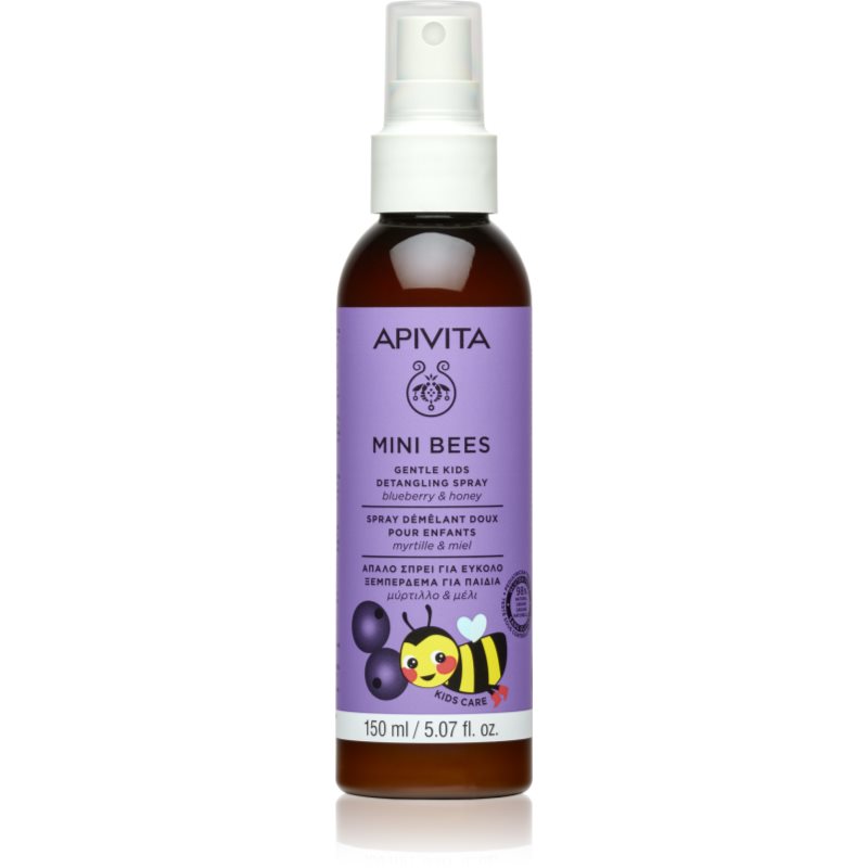 Apivita Mini Bees Gentle Kids Detangling Spray Blueberry&Honey spray dla łatwego rozczesywania włosów 150 ml