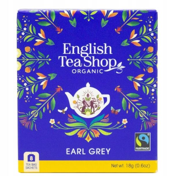 Herbata Czarna Earl Grey Organiczna - English Tea Shop - 8 szt. ekologiczna