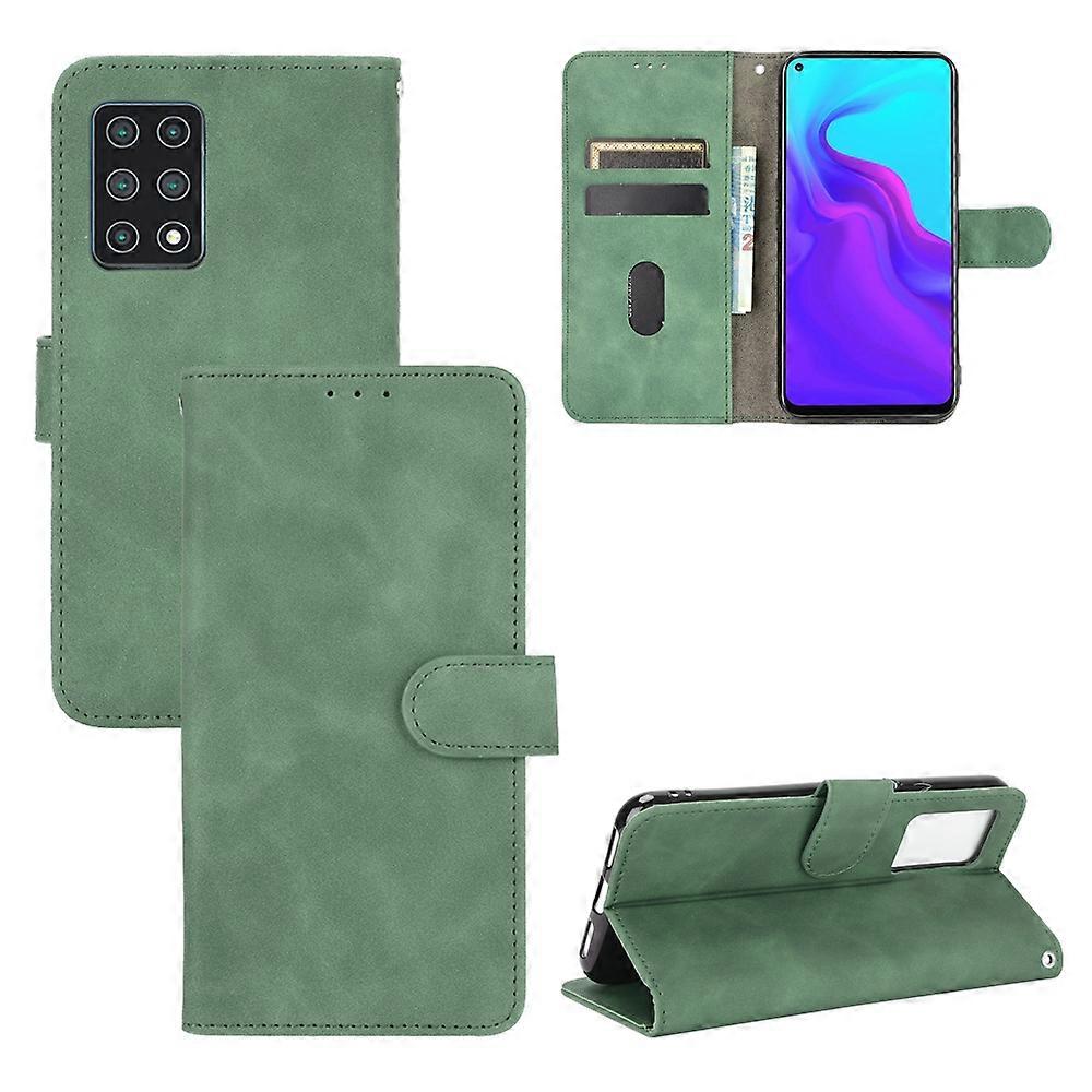 Dla Cubot X30 Solid Color Skin Feel Magnetyczna klamra Pozioma tekstura łydki Etui ze skóry PU z uchwytem i miejscami na karty oraz portfelem