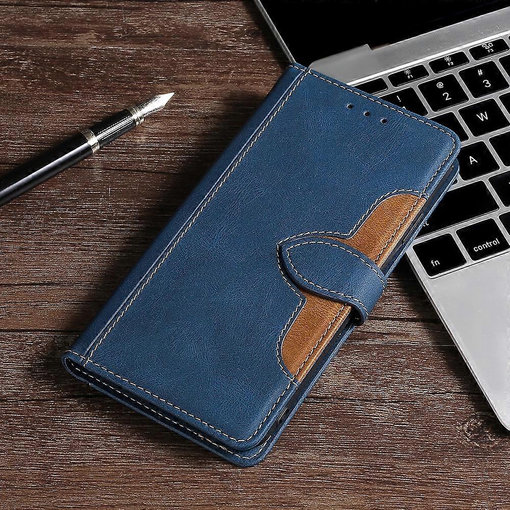 Dla Xiaomi Redmi Note 10 Pro Stitching Skin Feel Magnetyczna klamra Poziome etui ze skóry PU z uchwytem i miejscami na karty oraz portfelem (brązow...