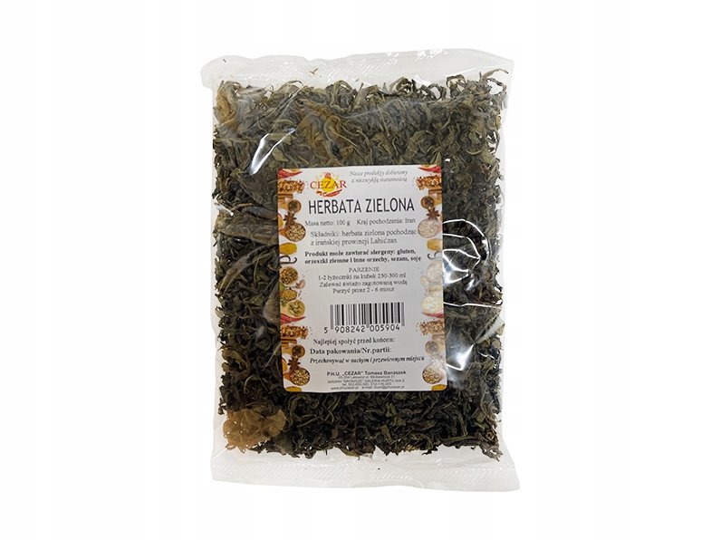 Herbata ZIELONA 100g LIŚCIASTA
