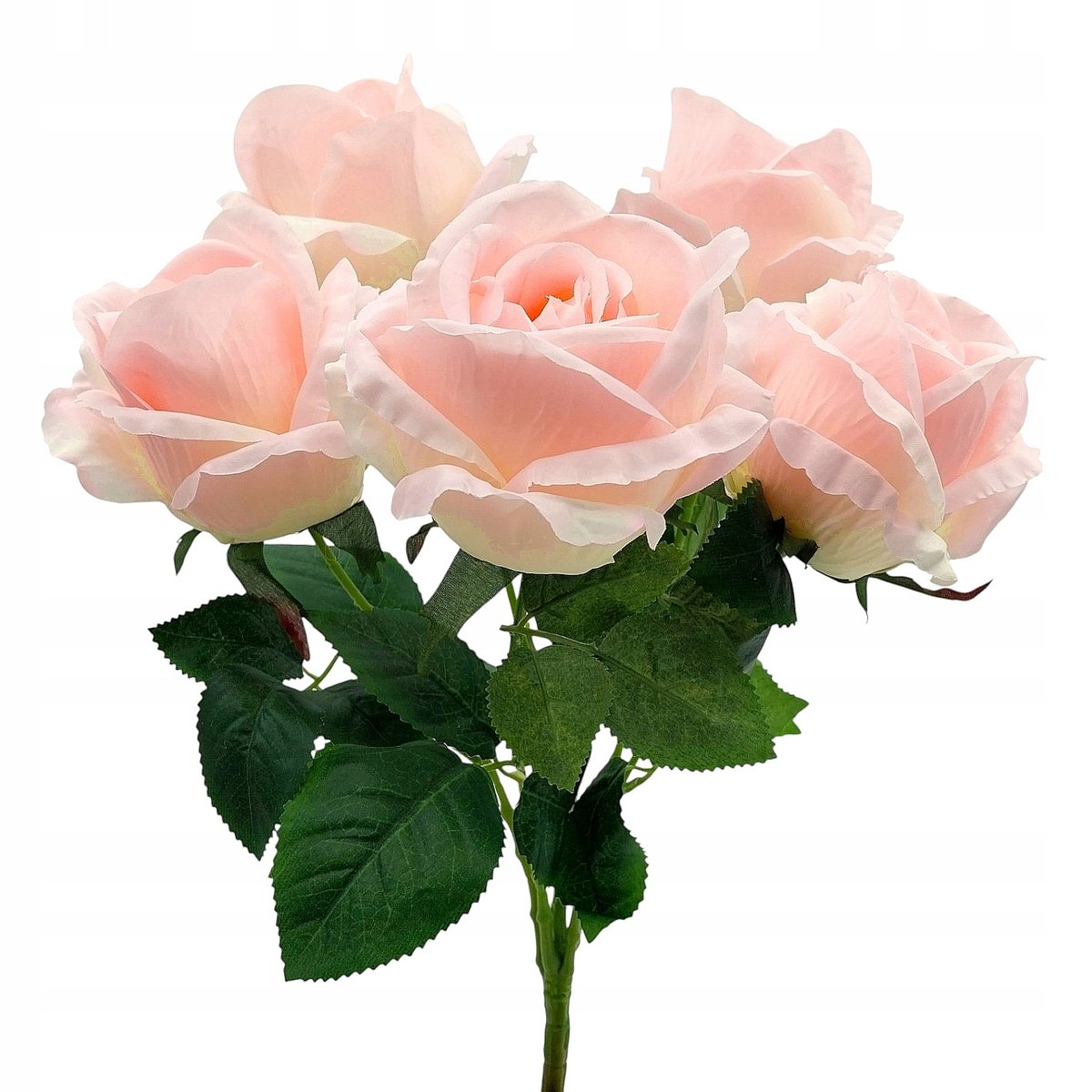 Bukiet róż jak żywe sztuczne 50 cm róża różowa