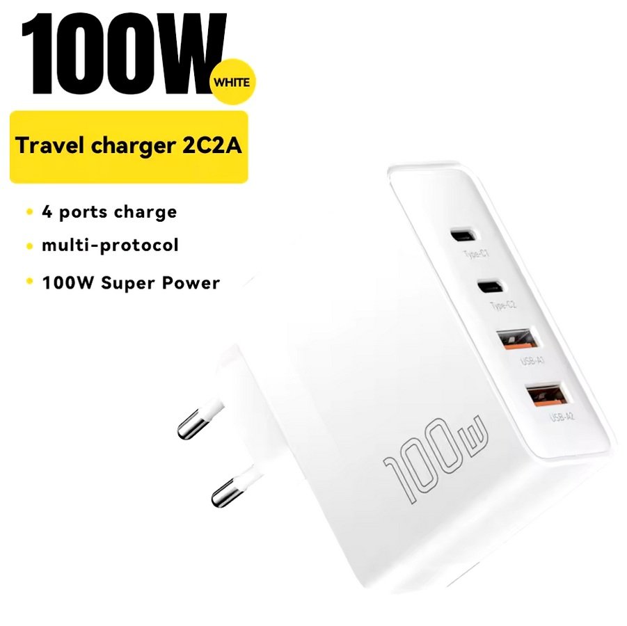 ORGINALNA SZYBKA ŁADOWARKA SIECIOWA ESSAGER 100W BIAŁA