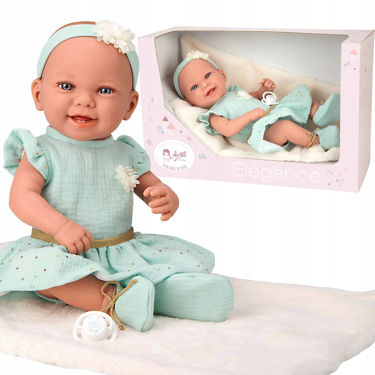 HISZPAŃSKA LALKA BOBAS 42CM MUNECAS ARIAS 65388