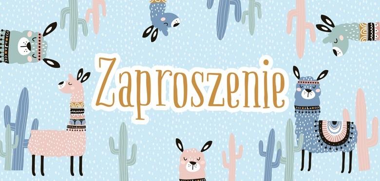 Zaproszenie - Lamy 5szt - artykuł papierniczy