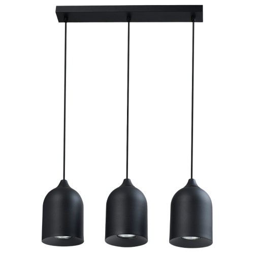 Metalowa lampa wisząca Nilo czarna 3xGU10