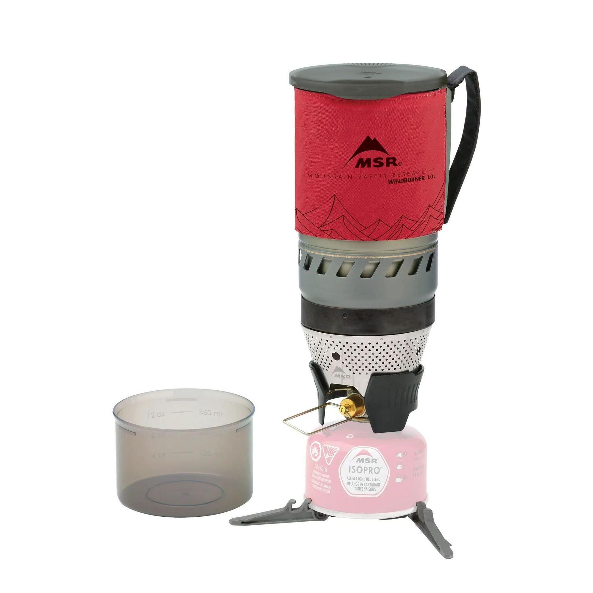 Zestaw do gotowania MSR WindBurner 1.0L Personal Stove System - red