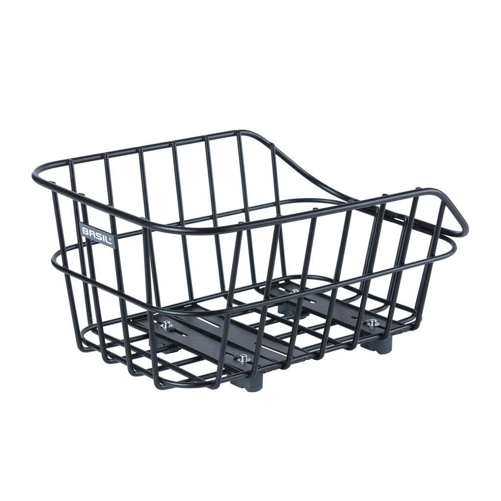 Basil Cento Alu WSL Rear Wheel Basket 22l, black 2021 Kosze na bagażnik 11277
