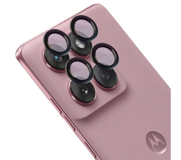 Bizon na aparat z aplikatorem Snap Lens do Motorola Edge 60 Fusion czarna ramka