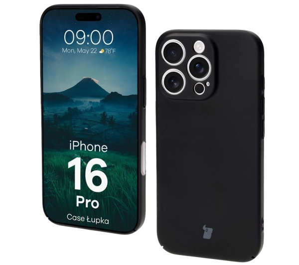 Bizon Łupka do iPhone 16 Pro Czarny