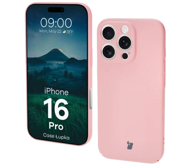 Bizon Łupka do iPhone 16 Pro Różowy