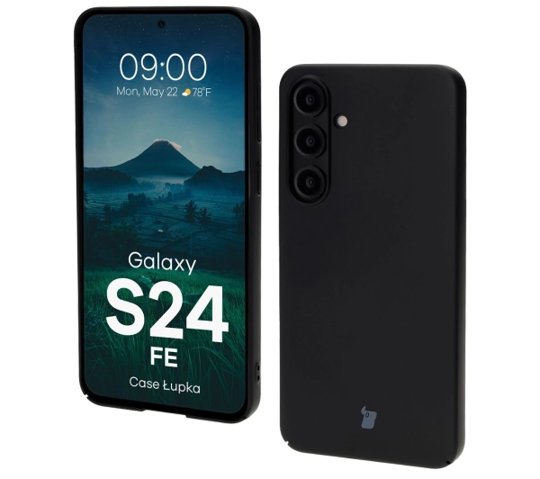 Bizon Etui Case Łupka do Galaxy S24 FE, czarne